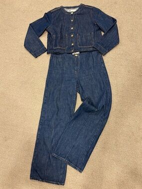 Zara 2-piece set Denim Jeans with Matching Jacket